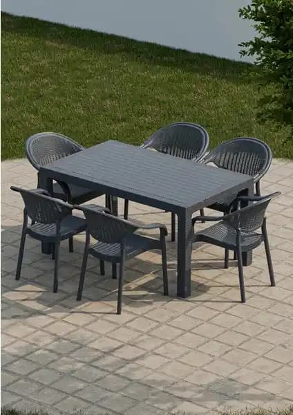 Çavdar Group 90x150 cm Rattan Masa Takımı ile Violet 80x140 Camlı Masa Takımı Karşılaştırması
