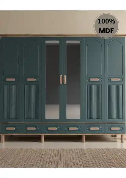 Comiet Perry ve Sally: 6 ve 5 Kapaklı Aynalı MDF Gardırop Modülleri ve Montaj Hizmeti