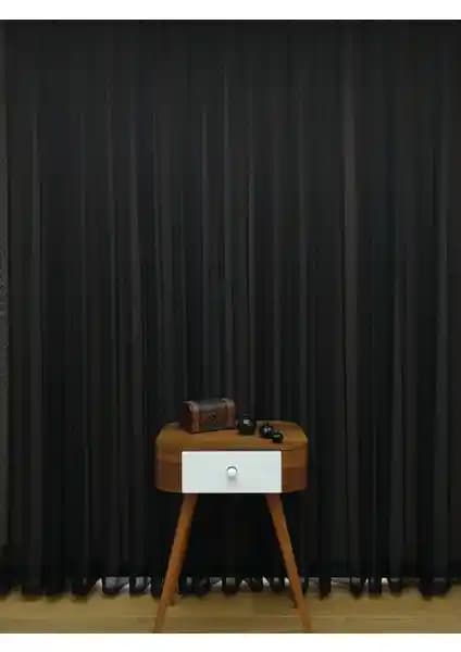Esse Home Siyah Düz Tül Perde ile Perhal Beyaz Örme Tül Perde Karşılaştırması
