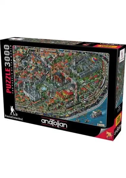 Anadolu 3000 Parçalık Puzzle Fractal İstanbul Görselleri ile Zeka ve Sanat Birliği