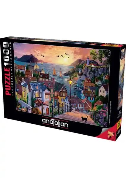 Anatolian 1000 Parça Puzzle Sahilde Günbatımı Manzarası Zihinsel Gelişim İçin Uygun