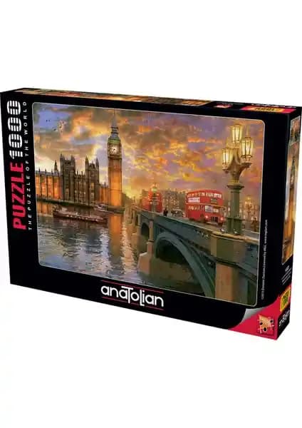 Anatolian 1000 Parçalık Puzzle Londra Günbatımı Görseli ile Zihni Geliştiren ve Aile Bağlarını Güçlendiren Ürün