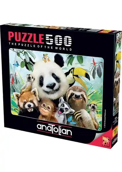 Anatolian 500 Parça Hayvanat Bahçesi Puzzle Zihinsel Gelişimi ve Eğlence İçin Uygun
