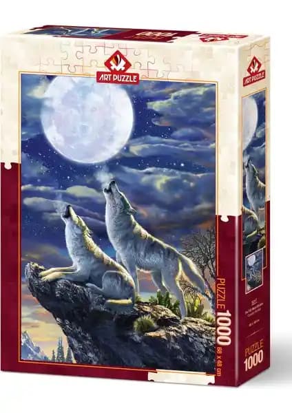 Art Puzzle Dolunay Kurtları 1000 Parça Puzzle Türkiye Üretimi Yüksek Kalite ve Detaylı Tasarım