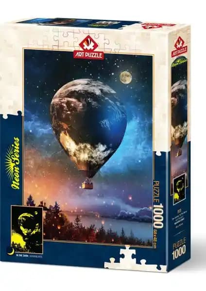 Ay'a Yolculuk Temalı 1000 Parça Neon Puzzle ile Dekorasyon ve Yaratıcılığı Birleştirin