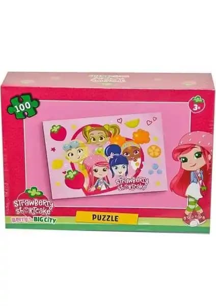 Çocuklar İçin Eğlenceli ve Eğitici Laço Çilek Kız 100 Parça Puzzle CK7909