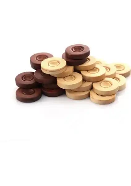 El İşçiliğiyle Şimşir Ağacından Üretilmiş Tavla Pulu - Dayanıklı ve Estetik Ahşap Aksesuar