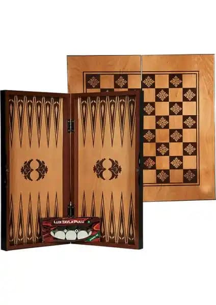 Eser Sedef Yakma Tavla Büyük Boy: Modern Tasarım ve Dayanıklılık Sunan Masa Oyunu