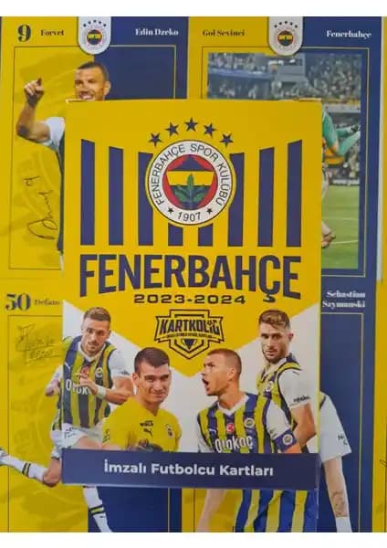 Fenerbahçe 2023-2024 İmzalı Sezon Taraftar Futbolcu Kartları Koleksiyonu
