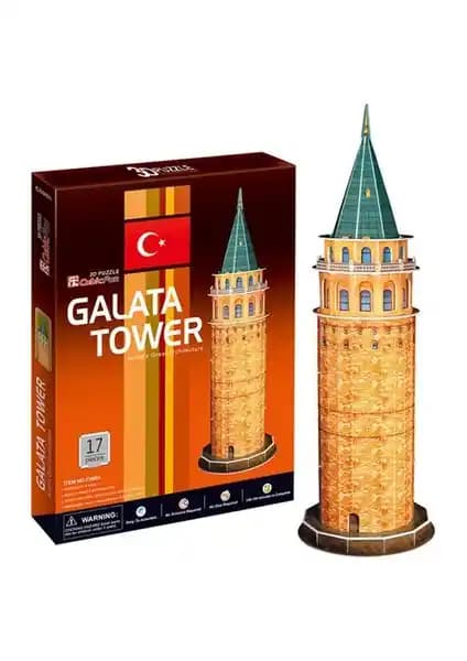 Galata Kulesi ile Tarihi ve Mimari Detaylara Sahip 3D Puzzle Modeli