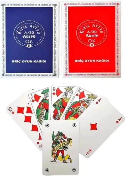 Kızıl Ayı30 Artex Oyun Kartları: Yüksek Kalite ve Dayanıklılık Sunan Masa Oyunu Destesi