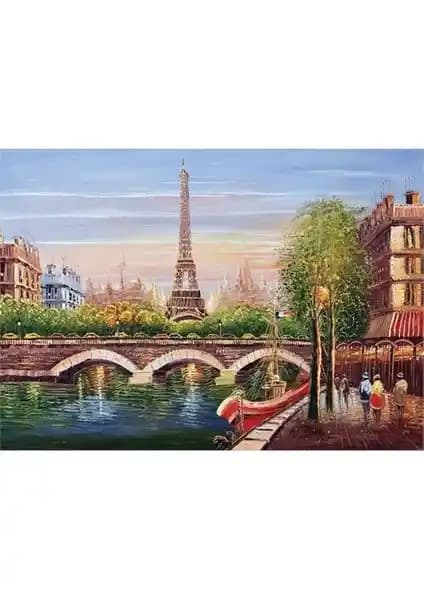 KS Games 500 Parça Seine River Paris Puzzle Sanat ve Şehir Temasını Bir Araya Getirir