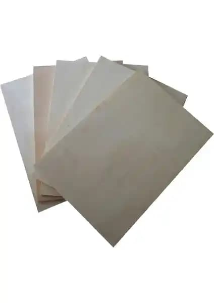 Mobilreyon 5'li 4 mm B4 Kontraplak Takımı Ahşap Sanatı ve Dekoratif Uygulamalar için