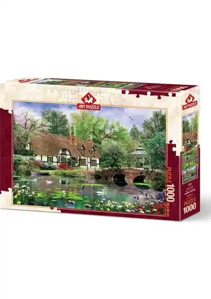 Nilüfer Çiçekleri Temalı 1000 Parça Puzzle - Sanat ve Zeka Geliştirici Ürün