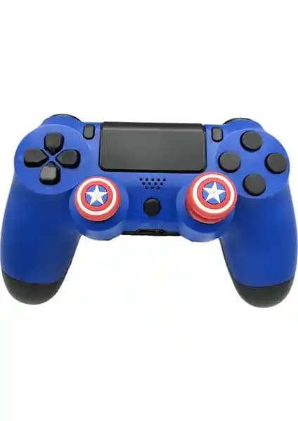 Od PS4 Analog Koruyucu Silikon Captain America: Kontrolcü Güvenliği ve Estetiği Sağlayan Aksesuar