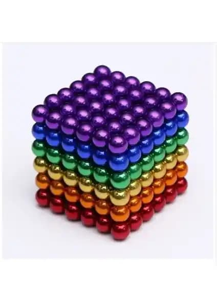 Realx Renkli Manyetik Mıknatıs Toplar 216 Parça Yaratıcılığı ve Eğlenceyi Destekleyen Set