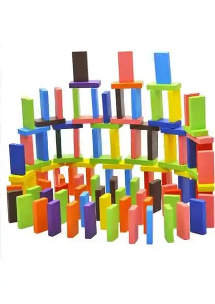Renkli Domino Taşlar Seti 360 Parça Çocuklar İçin Eğlenceli ve Geliştirici Oyun Seçeneği