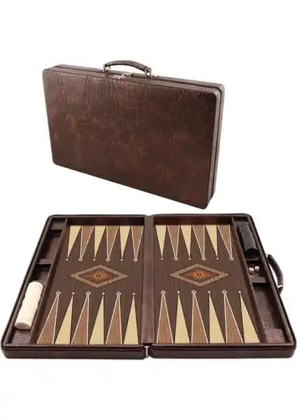 Star Oyun Aletleri Lüks Deri Tavla Takımı Şık Tasarım ve Dayanıklı Malzeme Özellikleri