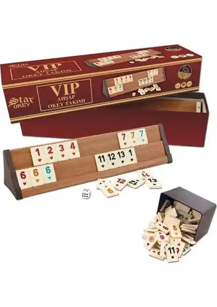 Star Oyun Aletleri Vip Ahşap Okey Takımı: Şık Tasarım ve Dayanıklılık Sunan Kaliteli Oyun Seti