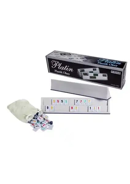 Star Platin Dayanıklı Plastik 106 Parça Klasik Okey Takımı - Eğlenceli ve Dayanıklı Masa Oyunu