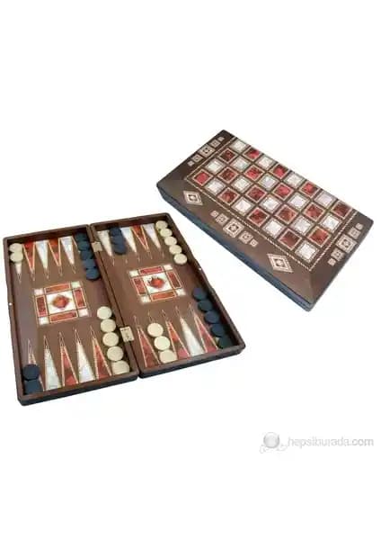 Star Polyester Sedef Tavla Orta Boy - Estetik ve Dayanıklı Masa Oyunu