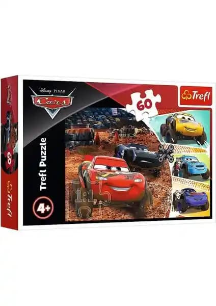 Trefl Disney Lightning McQueen 60 Parça Puzzle Çocuklar İçin Eğitici ve Geliştirici Oyuncak