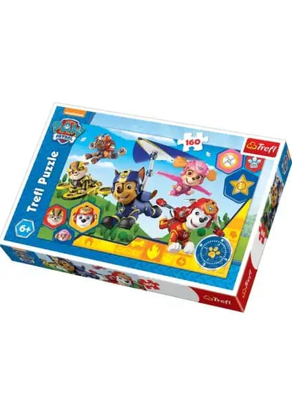 Trefl Puzzle Always Ready Paw Patrol 160 Parça Çocuklar İçin Eğitici ve Güvenilir Oyun Aleti