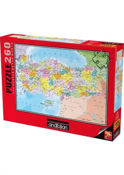 Türkiye Siyasi Haritasını Öğrenmek İçin 260 Parça XL Puzzle Detaylı ve Eğlenceli Bir Zeka Oyunu