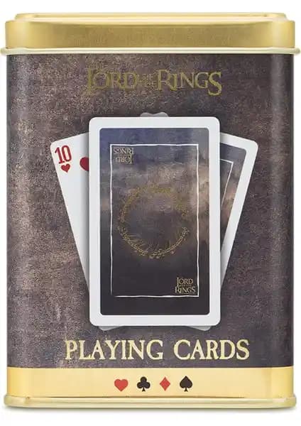 Yüzüklerin Efendisi Temalı Metal Kutulu İskambil Kağıdı Koleksiyon ve Oyun Seti