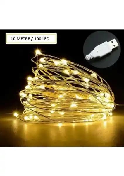 BYSHOME Peri LED Işık 5 Metre USB ile Çalışan İç Mekan Dekoratif Aydınlatma