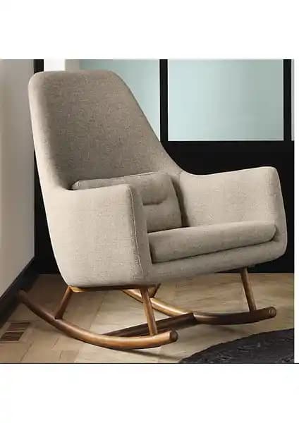 Defne Evka Ahşap Myruf Sallanan Koltuk: Estetik ve Konforu Dengeli Sunan Modern Mobilya