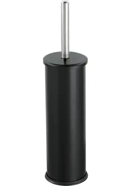 Eforeca Siyah Klozet Fırçası Mikro Başlıklı Paslanmaz Çelik, 36 cm Yükseklik, 24 Ay Garanti