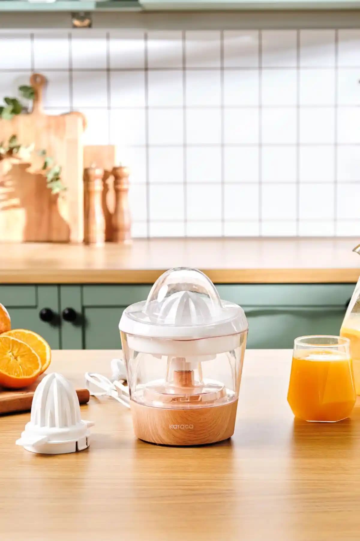 Karaca Freshpulpy Narenciye Sıkacağı: Ahşap Desenli Tasarım Türkiye Menşei Kolay Temizlik