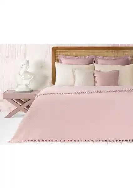 Madame Coco Stephane Çift Kişilik Pudra Dokuma Yatak Örtüsü Tasarım ve Dayanıklılık