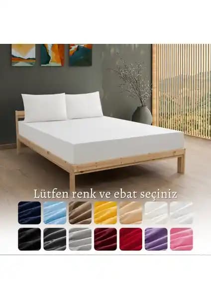 MODELHOME Ranforce Akfil Beyaz Lastikli Çarşaf (120x200) Tek Kişilik Yastık Kılıfı Dahil