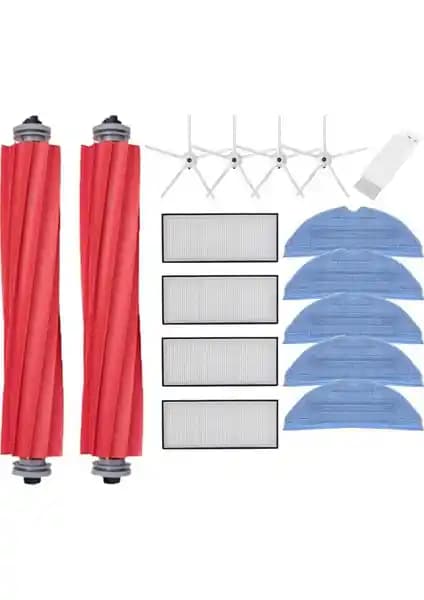 Roborock S7/S70/S7MAX/T7S için Ana Fırça, HEPA Filtre ve Yedek Parça Aksesuarları – Beyaz