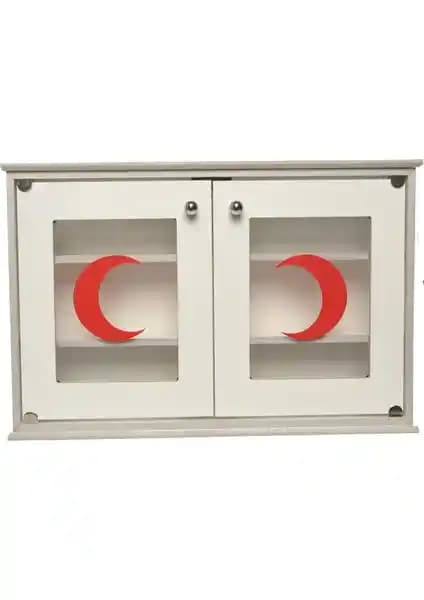 Selena Ecza Dolabı 48x32x11 cm: Kompakt Kapaklı Medikal Depolama ve Estetik Görünüm