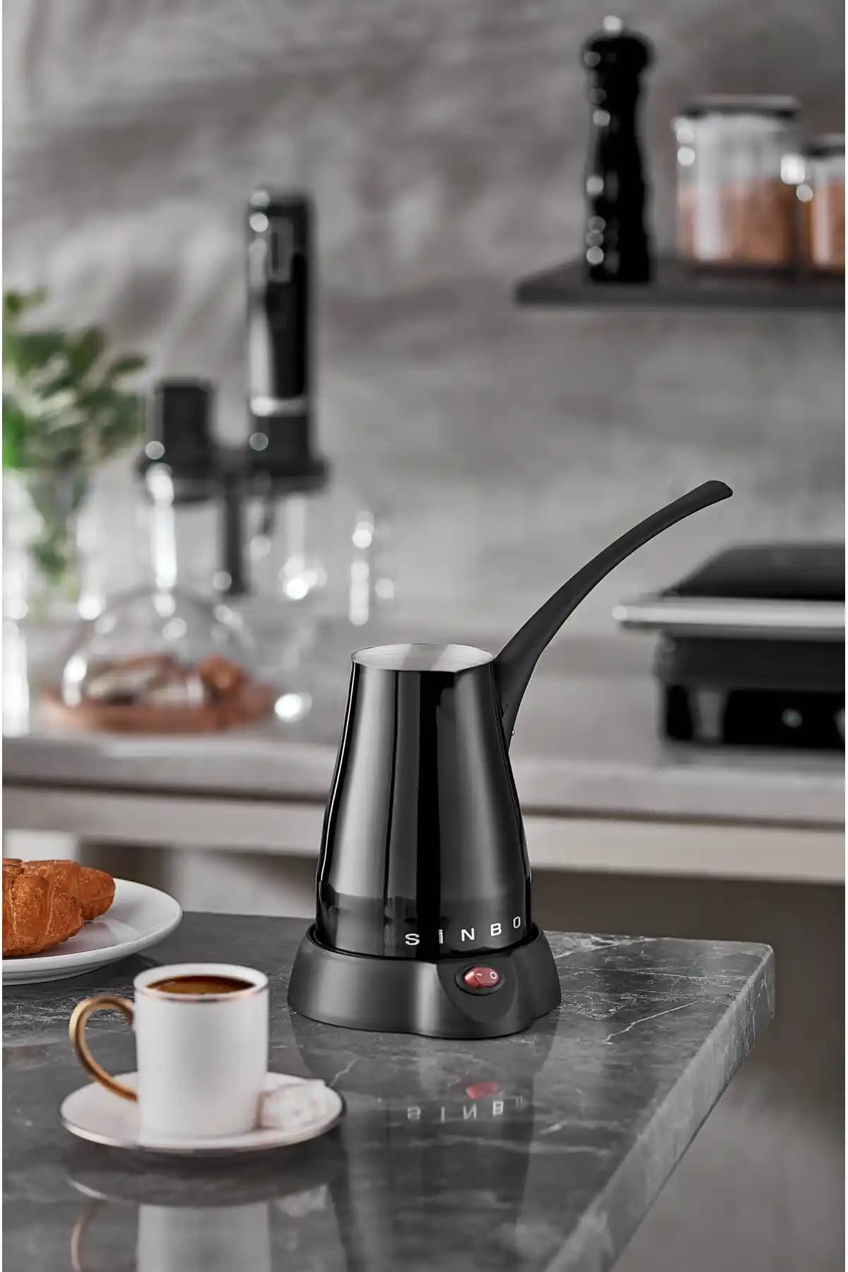 Sinbo SCM-2960 Kablosuz Çelik Gövde Elektrikli Cezve: 5 Fincan Kapasite, 2 Yıl Garanti