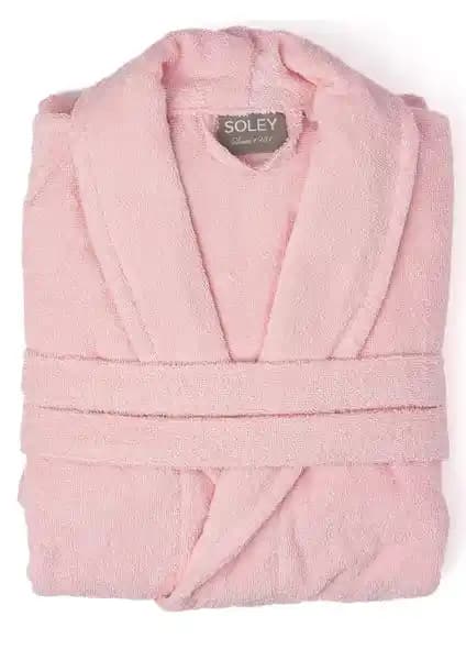Soley Minerva Extra Yumuşak %100 Pamuk Kadın/Erkek Bornozu – Unisex Tasarım ve Doğal Kumaş