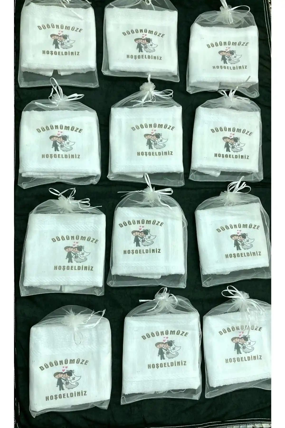 Yörük Tuhafiye Düğün Havlusu Takımı: 12 Havlu ve 12 Kese, Türkiye Menşeli, %100 Pamuk