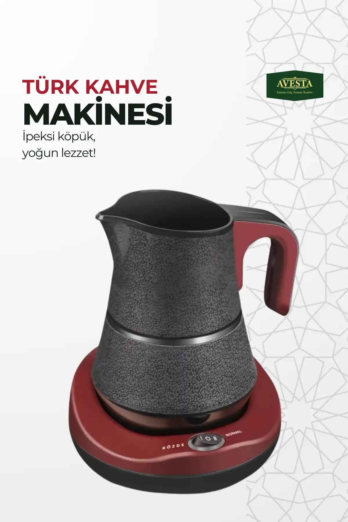 Avesta Luxe Elektrikli Köze ve Normal Kahve Makinesi: Retro Tasarım ve Özel Pişirme Modu