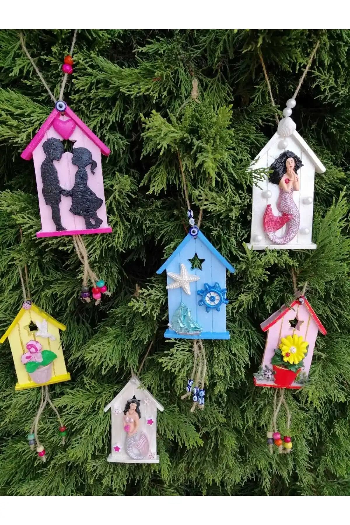 Gardenia Art Hobi Ev Balkon Duvar Süsü: Çok Renkli, Beş Parçalı Polyester Modern Dekor