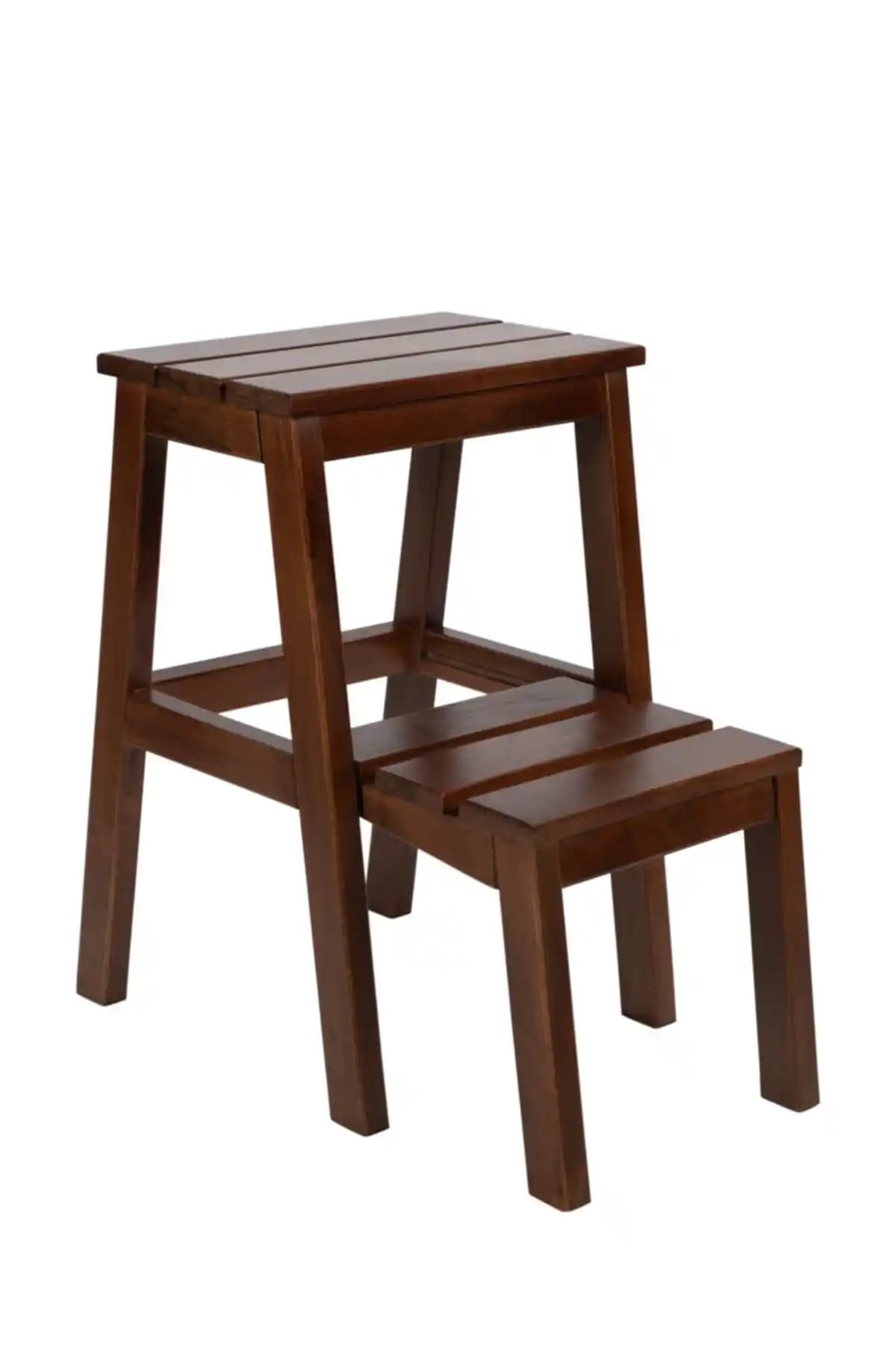 Genel Markalar Merdiven Tabure Ceviz: Doğal Ahşap ve Modern Tasarım, Türkiye Kökenli