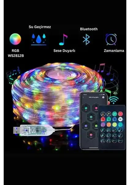 Neeko Nesil Sese Duyarlı Telefon ve Kumanda Kontrollü Magic LED Su Geçirmez Dış Aydınlatma