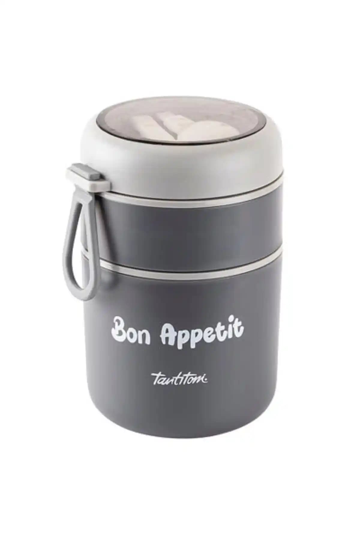 Tantitoni 036-01 Paslanmaz Çelik İç Hazneli, Çift Katmanlı 710 ml Taşıma Kabı – Net ve Profesyonel Başlık