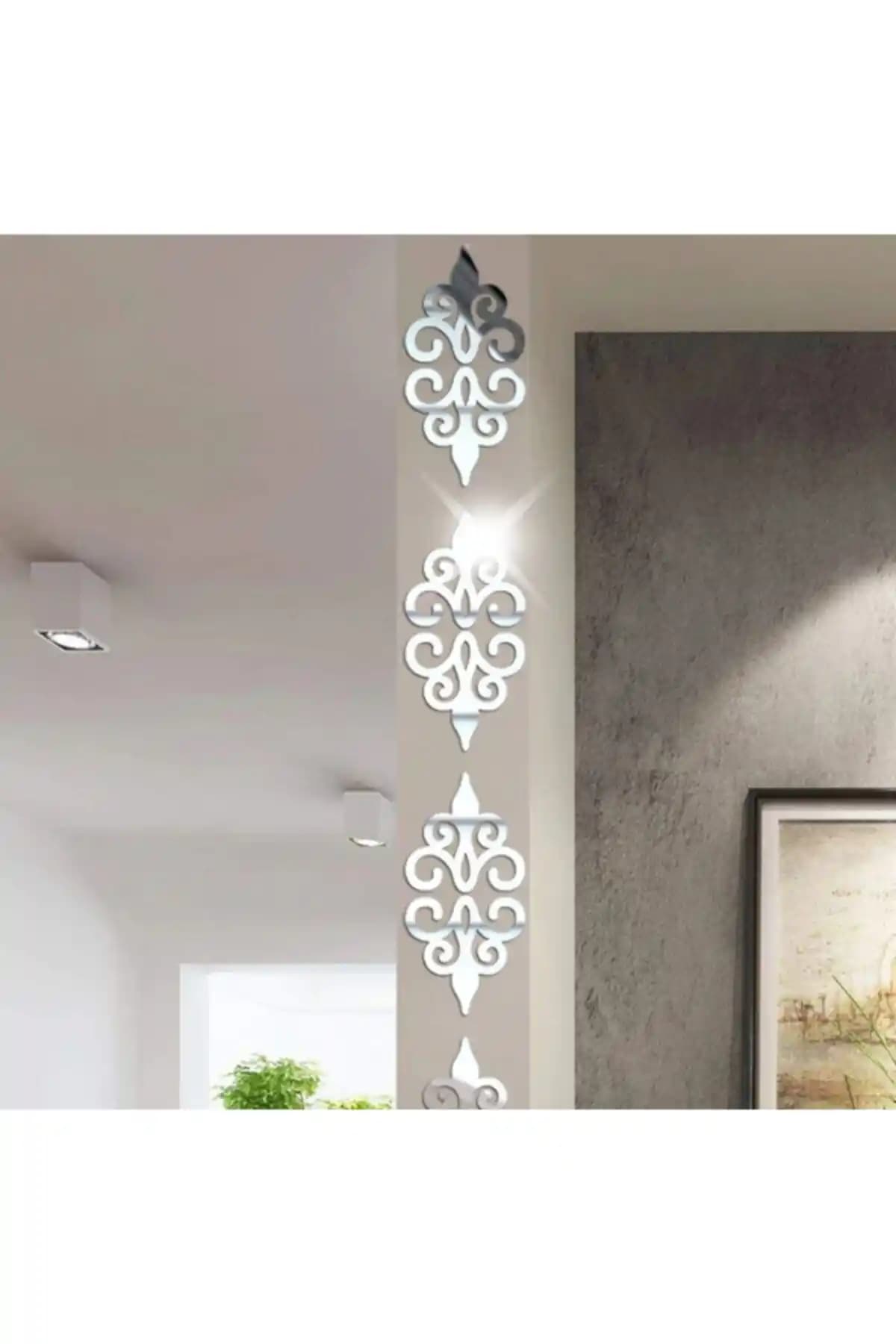 TechnoPrime Pleksi Ayna Dekor Gümüş Renk Modern Duvar Süsleme Seti Özellikleri