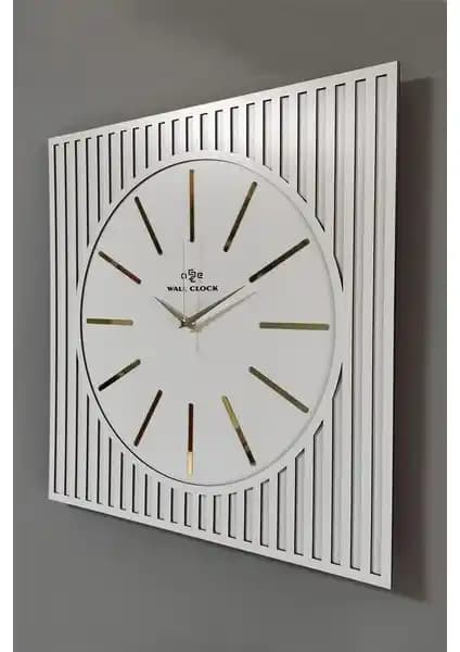 Asse Kare Çizgi Desenli Gold Pleksi Beyaz Dekoratif Duvar Saati Özellikleri ve Kullanım İpuçları