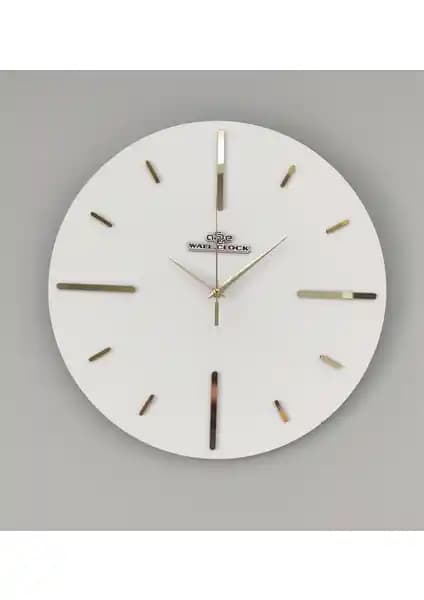 Asse Tasarım Short Line Aynalı Duvar Saati Modern ve Şık Dekorasyon İçin Uygun