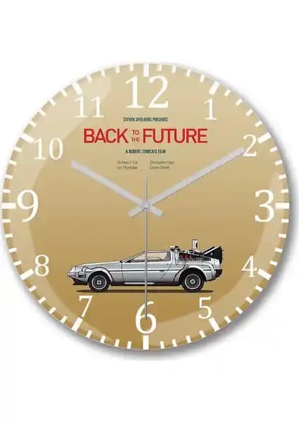 Back To The Future Temalı Duvar Saati Modern Tasarım ve Kaliteyle Buluşuyor