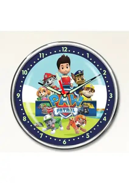 Çocuk Odası Dekorasyonunda Güvenli ve Eğlenceli Paw Patrol Gece Parlayan Duvar Saati